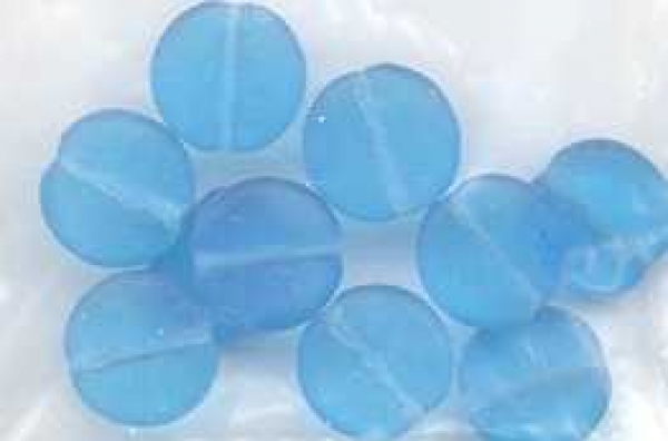 Glas Scheibe matt türkis